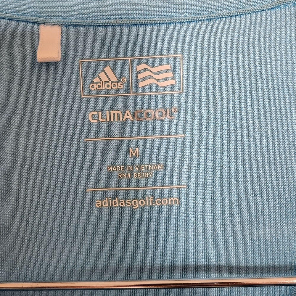 Adidas Women's Sky Blue Golf Polo Shirt - Picture 2 of 5
